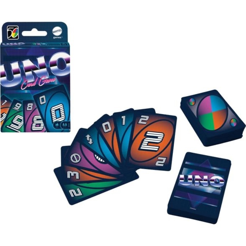 UNO Iconic 1980's Card Game nwt
